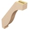 Ekena Millwork 3-inch W x 14-inch D x 18-inch H Baker Rough Cedar Woodgrain TimberThane Knee Brace, Primed BRCUR03X14X18BKRRCPR - alternate 3
